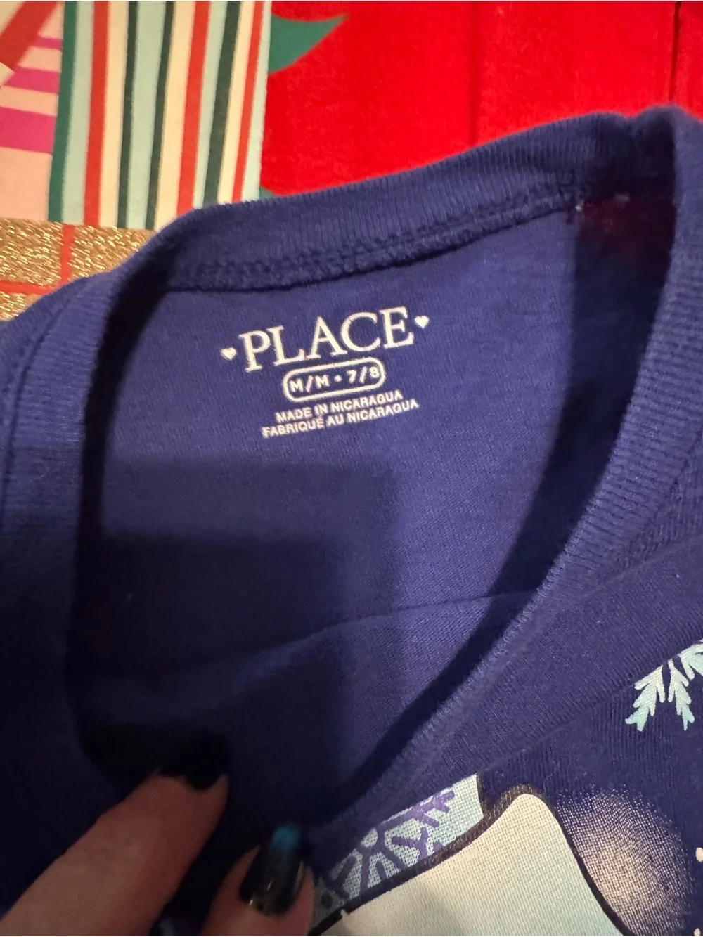 The children’s place girls long sleeve tees 7/8 NEW koala Christmas & ice skates